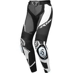 Ixon Vortex 3 Damen Motorrad Lederhose, schwarz-grau-weiss, Größe L