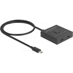 DELOCK 18911 - USB 3.1 Switch 2 Port USB-C, bidirektional, 8K 60 Hz