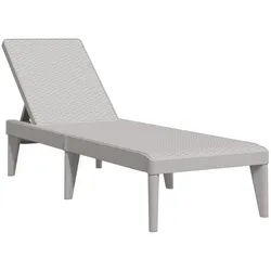vidaXL Gartenliege, Sonnenliege Grau 186x60x29 cm PP