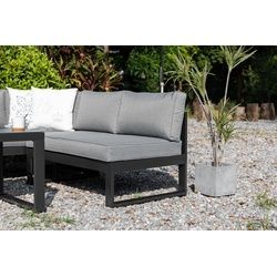 Primaster Loungeset Alu Limoncello 3-teilig mit Sofa und Tisch