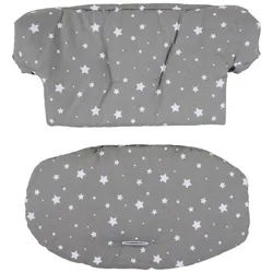 My Baby Lou Hochstuhleinlage , Grau , Textil , Streifen , Füllung: Polyester , 25x50 cm , Oeko-Tex® Made IN Green , Babymöbel & Kindermöbel, Babyzimmer, Hochstühle