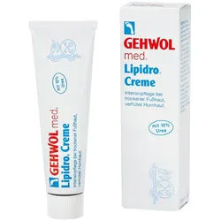Gehwol Fußcreme GEHWOL med Lipidro Creme 10 % Urea für trockener verhornter Fußhaut Packung, 1-tlg.
