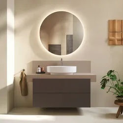 Duravit Balcoon Waschtisch-Unterschrank BA50130JGIG0000 wandhängend, 80 x 57 x 53,4 cm, Schieferbraun strukturiert, 2 Schubkästen