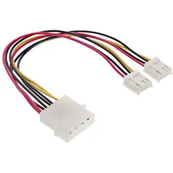 Inline InLine® Strom Y-Kabel intern, 1x 5,25" an 2x 3,5", 0,20m Computer-Kabel