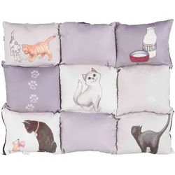 TRIXIE Liegematte Patchwork Cat, 55 x 45 cm, grau