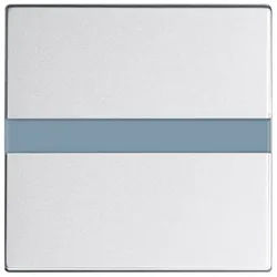 Busch-Jaeger 64765-83 Bewegungsmelder-Tastschalter-Kombination, Busch-Komfortschalter flex mit Orientierungslicht, aluminium silber matt, Plattform 63