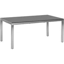 Gardenson Gartentisch , Grau, Silberfarben , Metall , rechteckig , eckig , 90x75x150 cm , Gartenmöbel, Gartentische, Gartentische