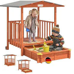 Sandkasten Merle UV-Schutz 50+ überdachte Spielveranda