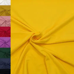 MAGAM-Stoffe Stoff "Finn", Jersey uni einfarbig ÖKO-TEX Meterware 50cm gelb