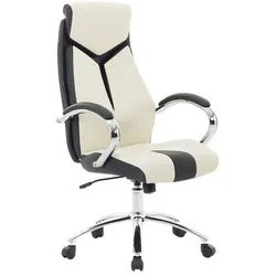 Beliani Bürostuhl Polyester Beige Formula , Kunststoff , 63x115x72 cm , Büromöbel, Bürostühle, Chefsessel