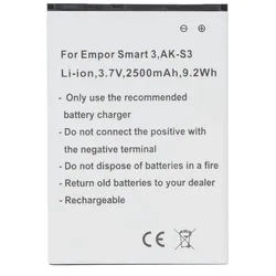 Akku passend für Emporia Smart 3 AK-S3 Li-ion 3,7V 2500mAh 9,2Wh