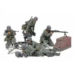 1:35 Figuren-Set Dt. MG Truppen (5) Mit.WW2