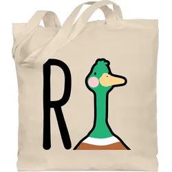 Shirtracer Umhängetasche R Ente I Rente Geschenk Rentner I Rentnerin I Ruhestand Geschenk, Rentner Rente weiß