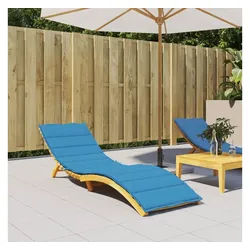 vidaXL Gartenliege, Sonnenliegen-Auflage Blau 200x50x3 cm Oxford-Gewebe