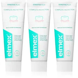 Elmex Sensitive Plus Complete Protection stärkende Zahnpasta 3x75 ml