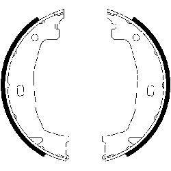 ATE Handbremsbacken Hinten (03.0137-0379.2) für BMW 3 1 2 4 Z4