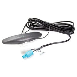 Glasklebe Antenne AM/FM aktiv FAKRA blau Stecker