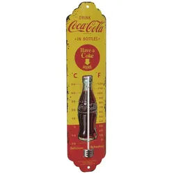 TFA Dostmann Hygrometer TFA Dostmann NOSTALGIC ART Coca Cola Thermometer Gelb, Rot 12.2060.10