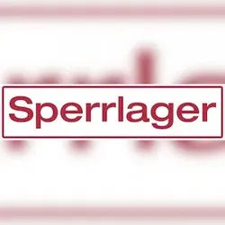 Hinweisschild, Sperrlager - 800 x 200 x 2 mm Aluverbund