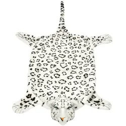 vidaXL Teppich, Plüsch Leopardenfell Teppich 139 cm Weiß