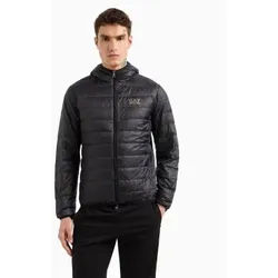 EA7 Unisex. 8NPB24_PNGPZ Faltbare Daunenjacke Core Identity schwarz (4XL), Lässig, Polyamid