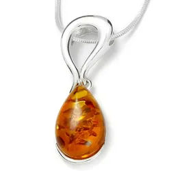OSTSEE-SCHMUCK Kette mit Anhänger Ostsee-Schmuck Kette mit Anhänger Milly Kette mit Anhänger Milly (2-tlg) silberfarben 42 cm