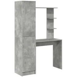 vidaXL Schreibtisch Schreibtisch 2 pcs Beton Grau (2-St) grau