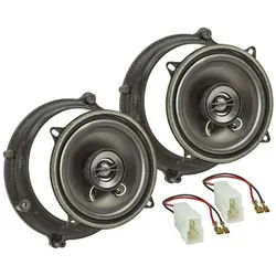 tomzz Audio TA13.0-Pro Lautsprecherset passt für Audi A4 B5 A4 B5 Avant Tür vorne Auto-Lautsprecher bunt