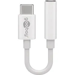 Kopfhöreradapter Audio-Adapterkabel (passiv), USB-C Stecker auf 3,5mm Buchse weiß