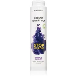 Montibello Colour Correction Stop Yellow Shampoo für aufgehelltes und blondes Haar neutralisiert gelbe Verfärbungen 300 ml