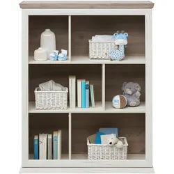 My Baby Lou Babyregal , Grau, Weiß , 2 Fächer , 110x138.8x43 cm , stehend , Babymöbel & Kindermöbel, Babyzimmer, Babyzimmer-Serien