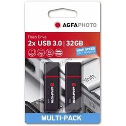 Agfaphoto USB-Stick, 2er Pack schwarz 32 GB 3.0 Type-A