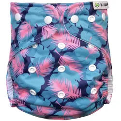 T-Tomi H√∂schenwindel AIO - Wickel Set Druckkn√∂pfe Feathers 1 St