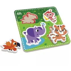 Kids Hits: Formenpuzzle aus Holz - Zootiere