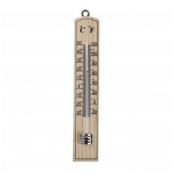 axentia Raumthermometer Zimmerthermometer, Holz, ca. 20 cm 200335, 1-tlg.