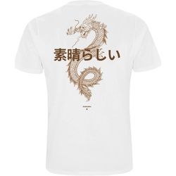 T-Shirt » T-Shirt Drache Japan Style«, Keine Angabe, Gr. XXL, weiß, 59638062-XXL
