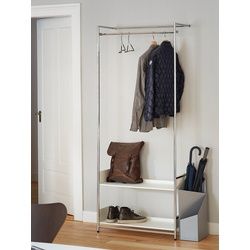 Anlehngarderobe Comba Mox weiß, Designer André Zingg, 195x80x36 cm
