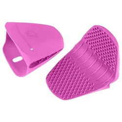 Kochblume Topfhandschuhe Thermo-Fingerschutz, (2-tlg), Hitzebeständig bis 230° rosa
