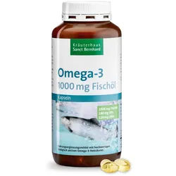 Omega-3-Fischöl-Kapseln 1000 mg 220 Kapseln - 289 g