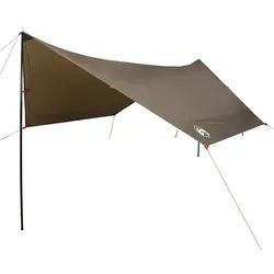 vidaXL Tarp-Zelt Tarp Braun 462x306x211 cm Wasserdicht, Personen: 1 (1 tlg) braun