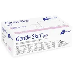 Meditrade Gentle Skin® Grip Latex Untersuchungshandschuh, Einmalhandschuh - Puderfrei, unsteril, Hohe Griffigkeit, 1 Packung = 100 Stück, Größe XL