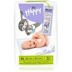 BELLA Baby Happy Baby Underpads Einweg-Wickelunterlagen 90x60 cm 5 St.