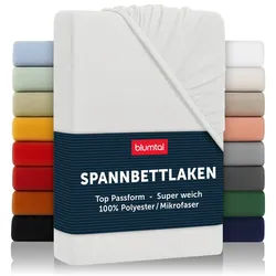Blumtal Spannbettlaken 80/200/30 cm Naturfarben , Textil , 80x200 cm , Oeko-Tex® Standard 100 , Heimtextilien, Bettwäsche & Leintücher, Leintücher, Bettlaken