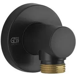 Gessi Emporio Via Manzoni Wand-Anschlussbogen 1/2, 38769299, Farbe: Schwarz XL