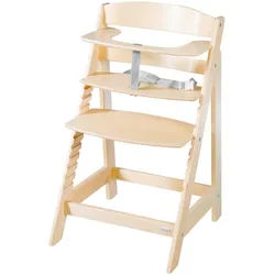 Roba Kinderhochstuhl Sit Up Flex Natur , Naturfarben , Holzwerkstoff , 44.5x80x54 cm , Babymöbel, Hochstühle & Zubehör, Hochstühle