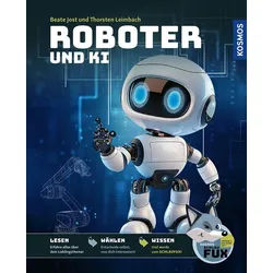 Kinderbuch Kosmos SchlauFUX Roboter und KI Kurze, spannende Texte wecken Neugier Thorsten Leimbach, Beate Jost lila