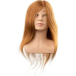 Efalock Übungskopf Lotta Humanhaar hellbraun 40 cm