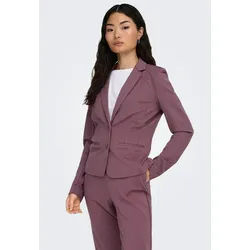ONLY Jerseyblazer ONLPOPTRASH – 2-Knopf Blazer mit taillierter Silhouette regular fit, Milano Rib, Materialmix, Reverskragen, unifarben braun XS (34)