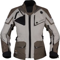 Modeka Panamericana 2 Damen Motorrad Textiljacke, schwarz-beige, Größe 42