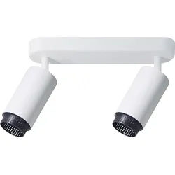 LX-300230 - Schwenkbarer LED Aufbauspot GU10, 2-flammig, weiß/schwarz, IP20,